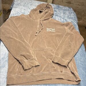 Ladies Brown Pullover Hoodie